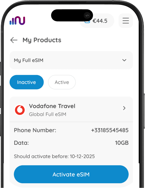 2- Activate your eSIM