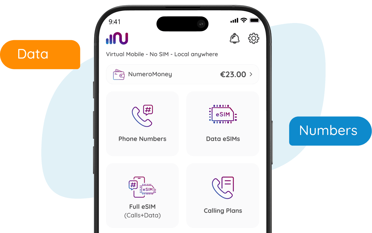 Numero eSIM mobile app
