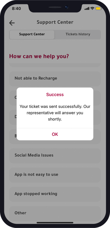 customer support center