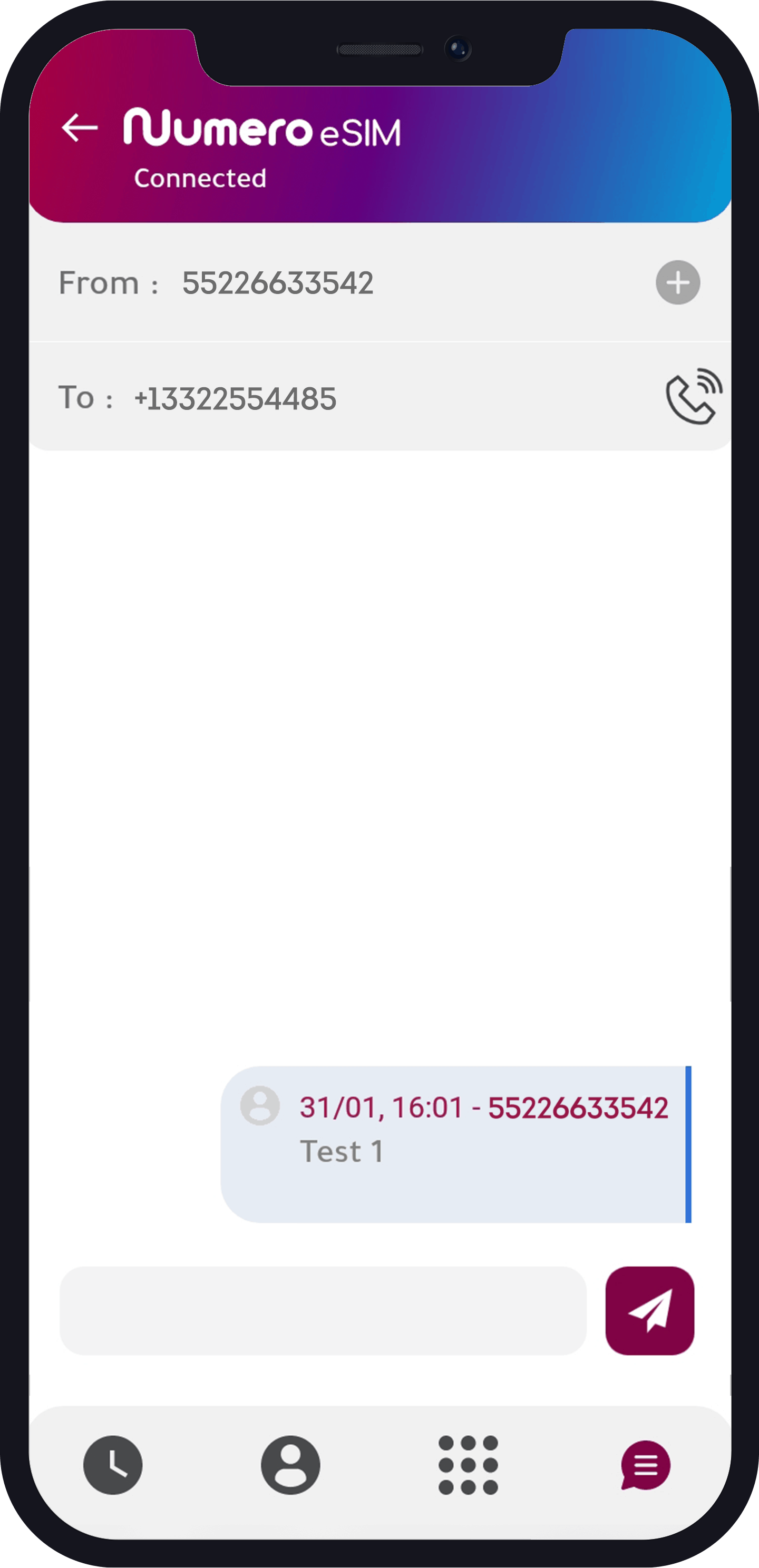 use your Virtual phone number to receive SMS from Numero