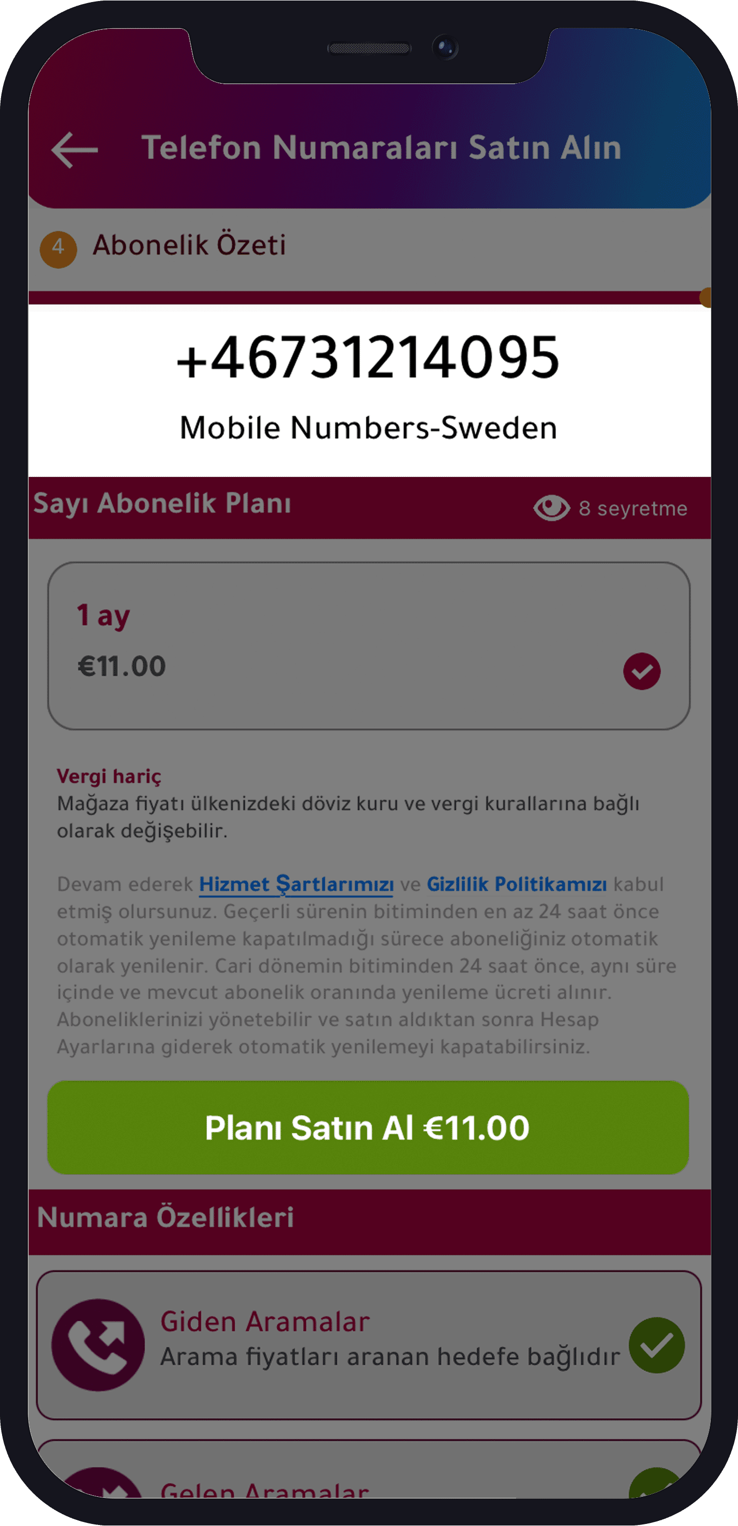 sahte telefon numarası