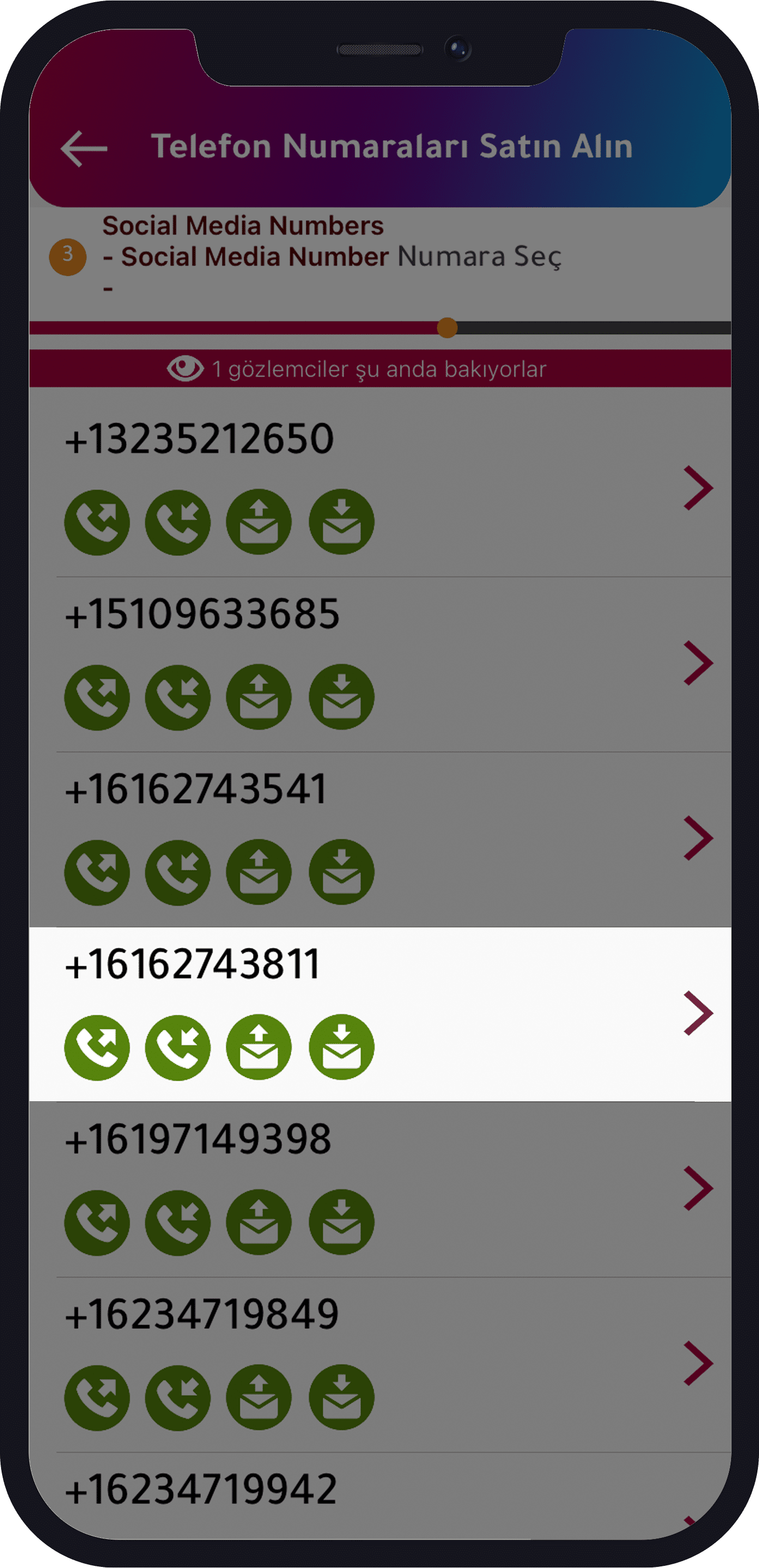 sahte telefon numarası