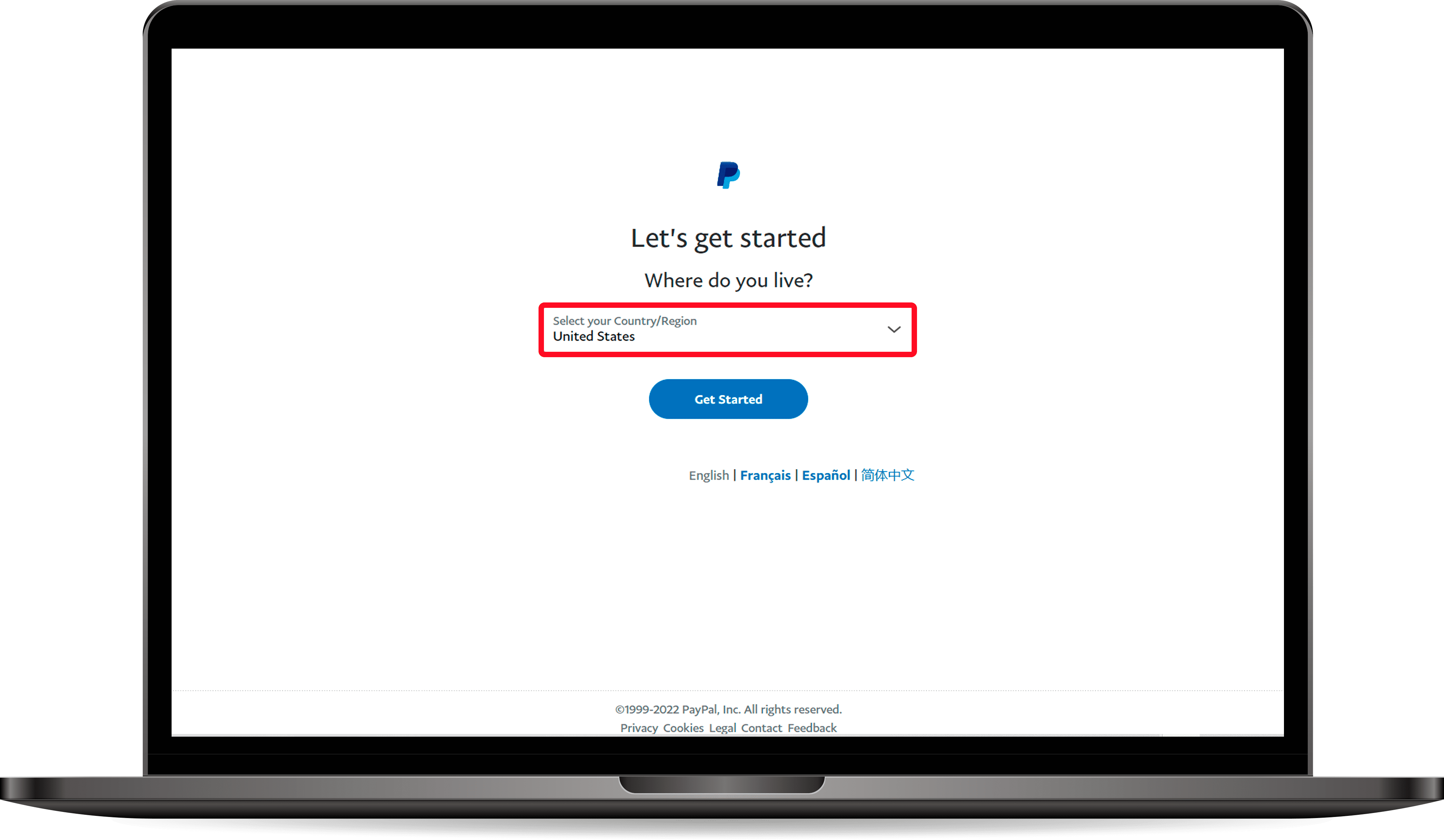 حساب باي بال امريكي