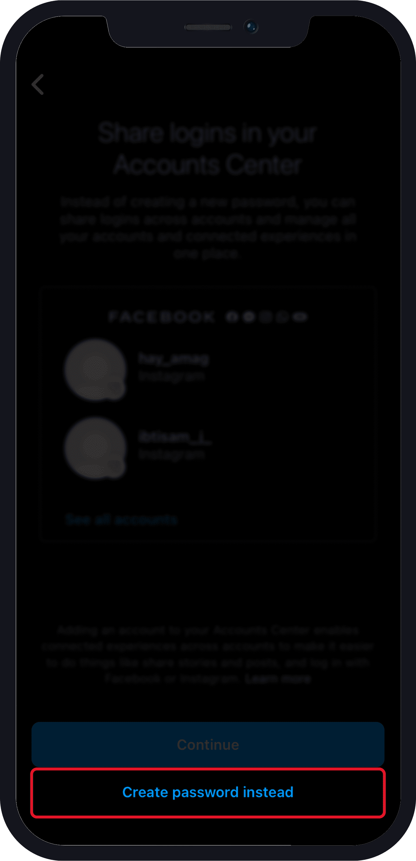 حساب انستقرام وهمي