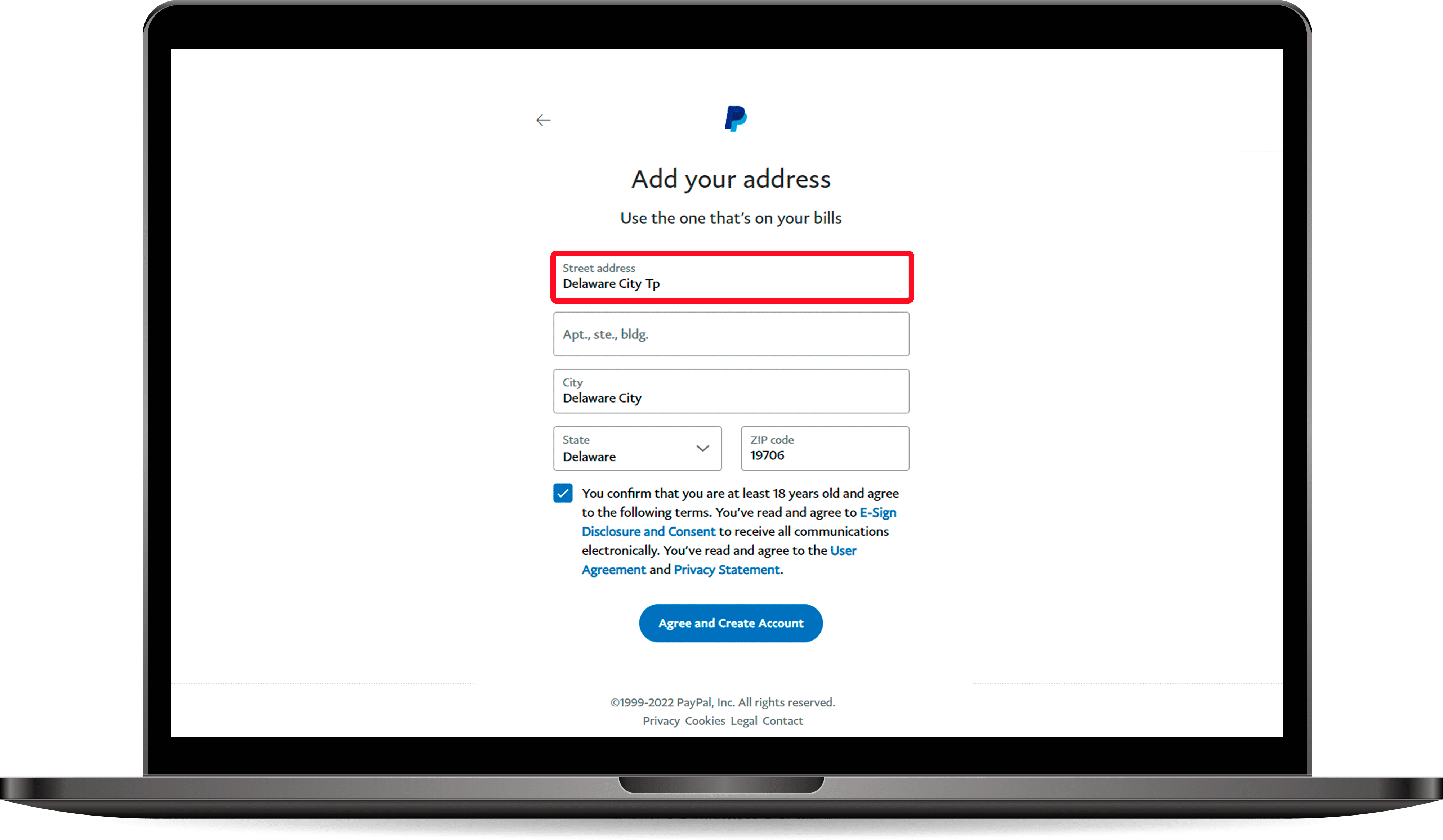 خطوات انشاء حساب باي بال امريكي وهمي