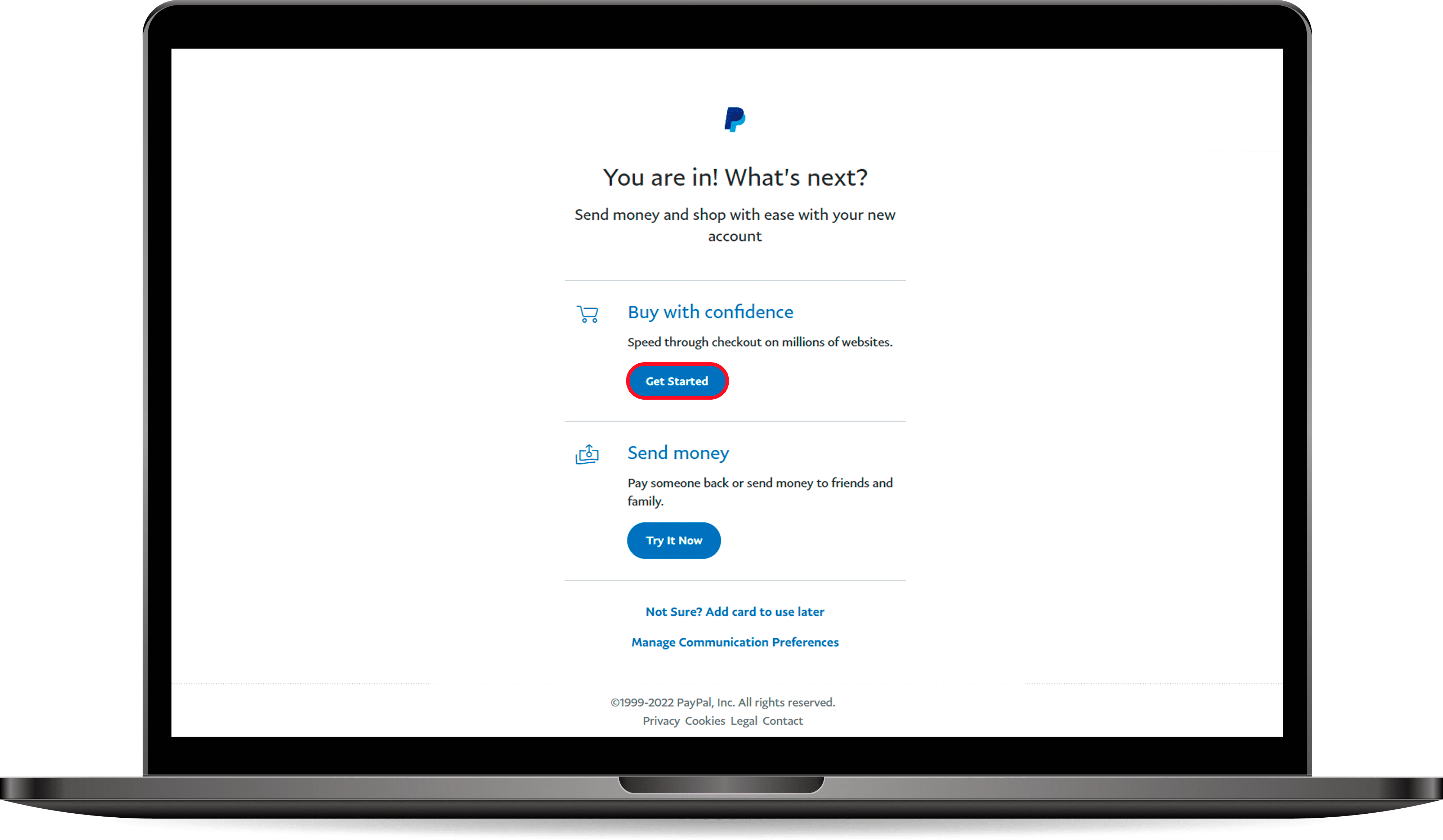 حساب paypal وهمي