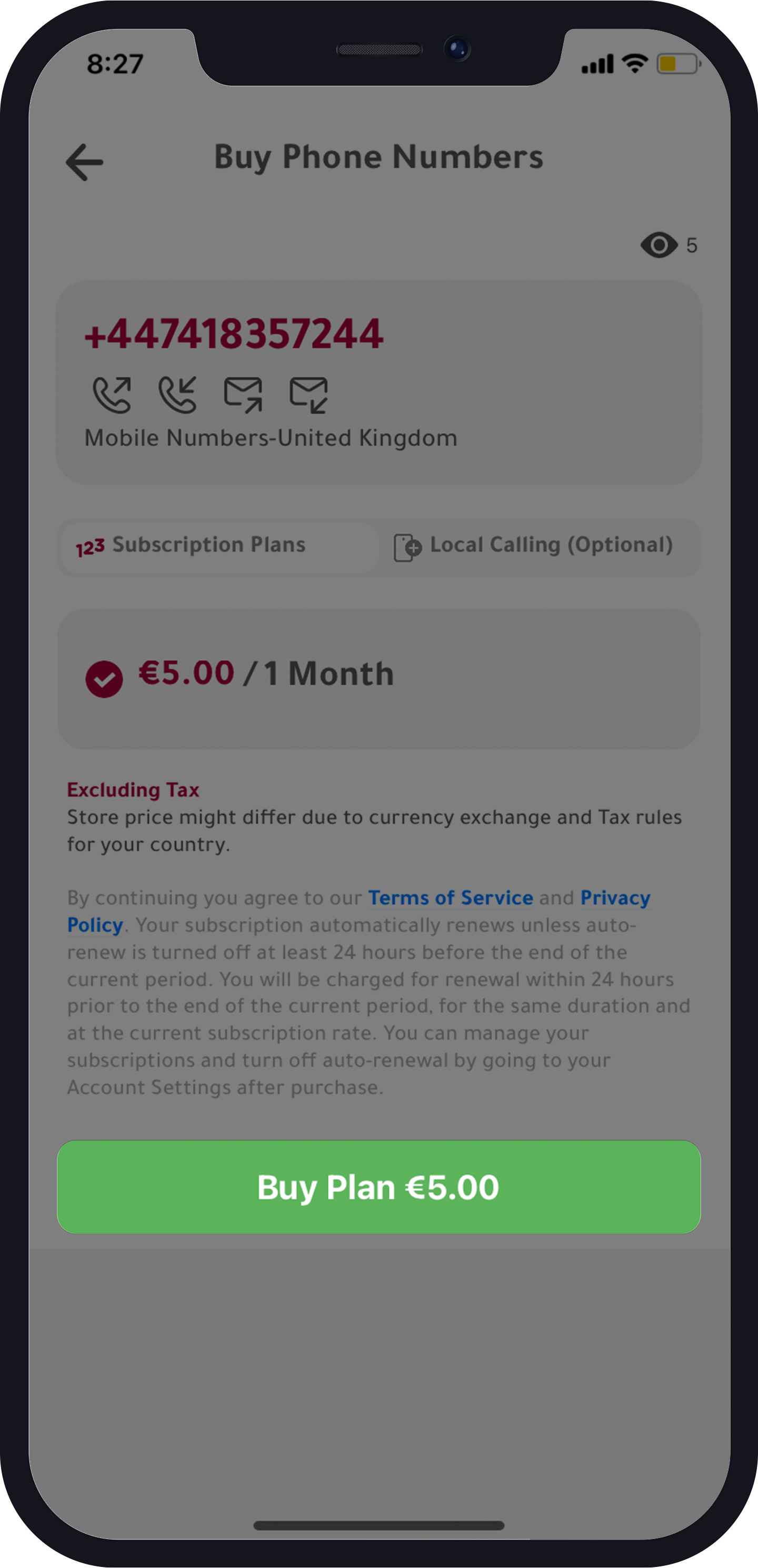 06 UK virtual phone number