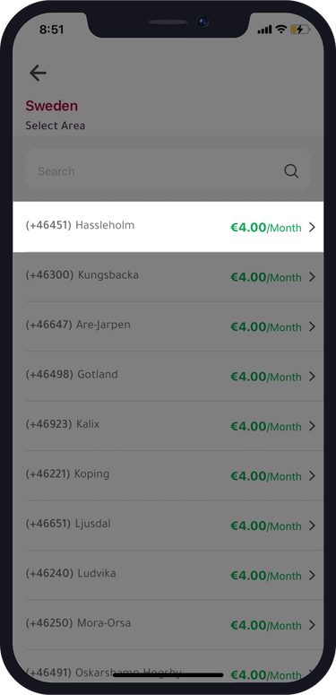 Swedish virtual phone number