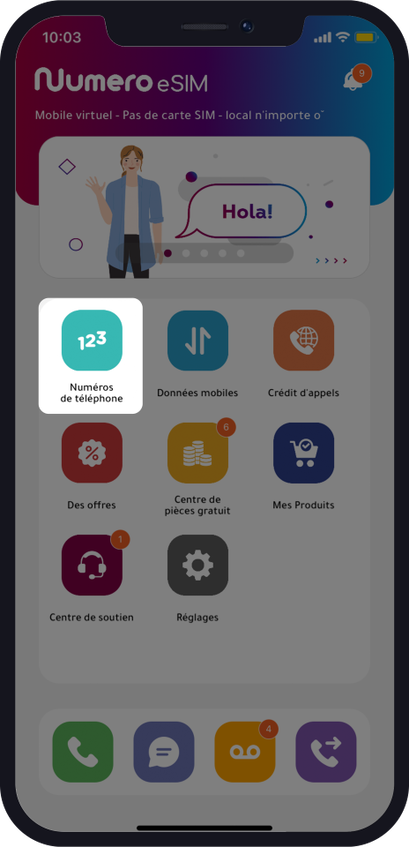 deuxième numéro de téléphone