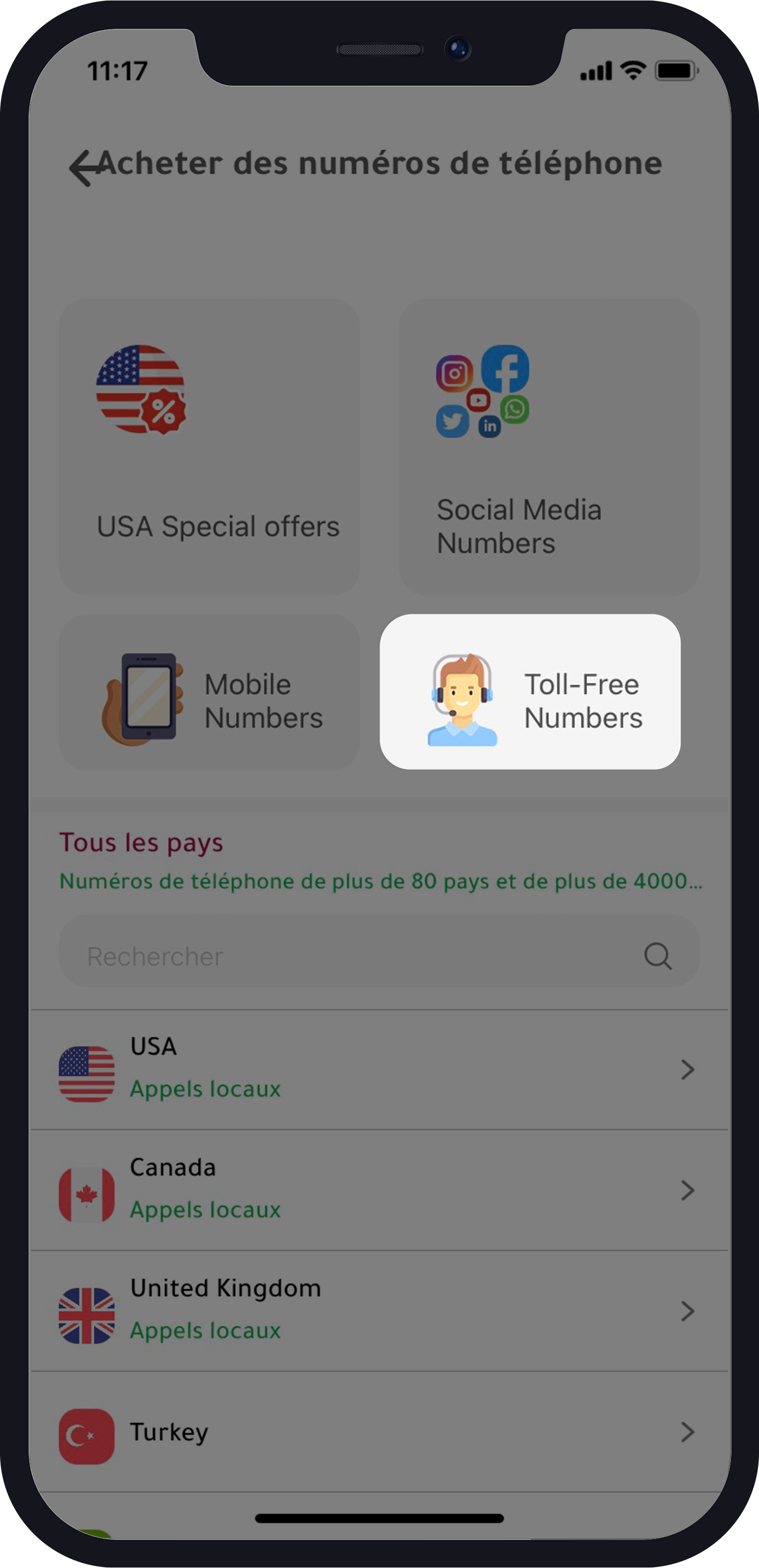 deuxième numéro de téléphone