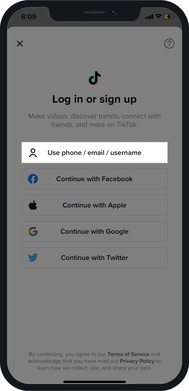 virtual phone number for TikTok