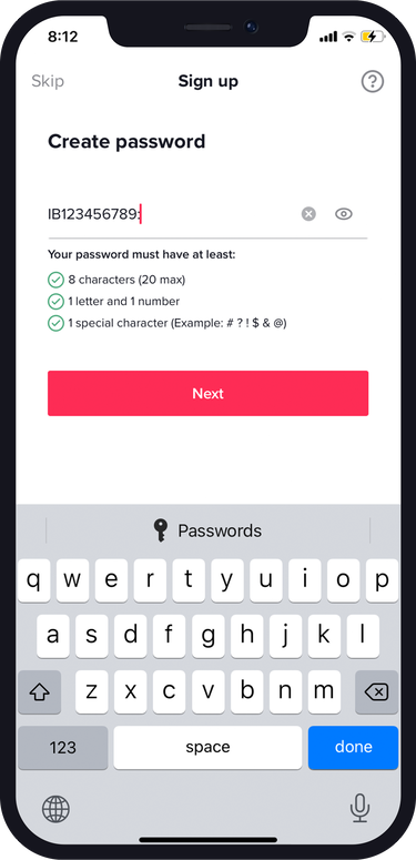 fake phone number for TikTok