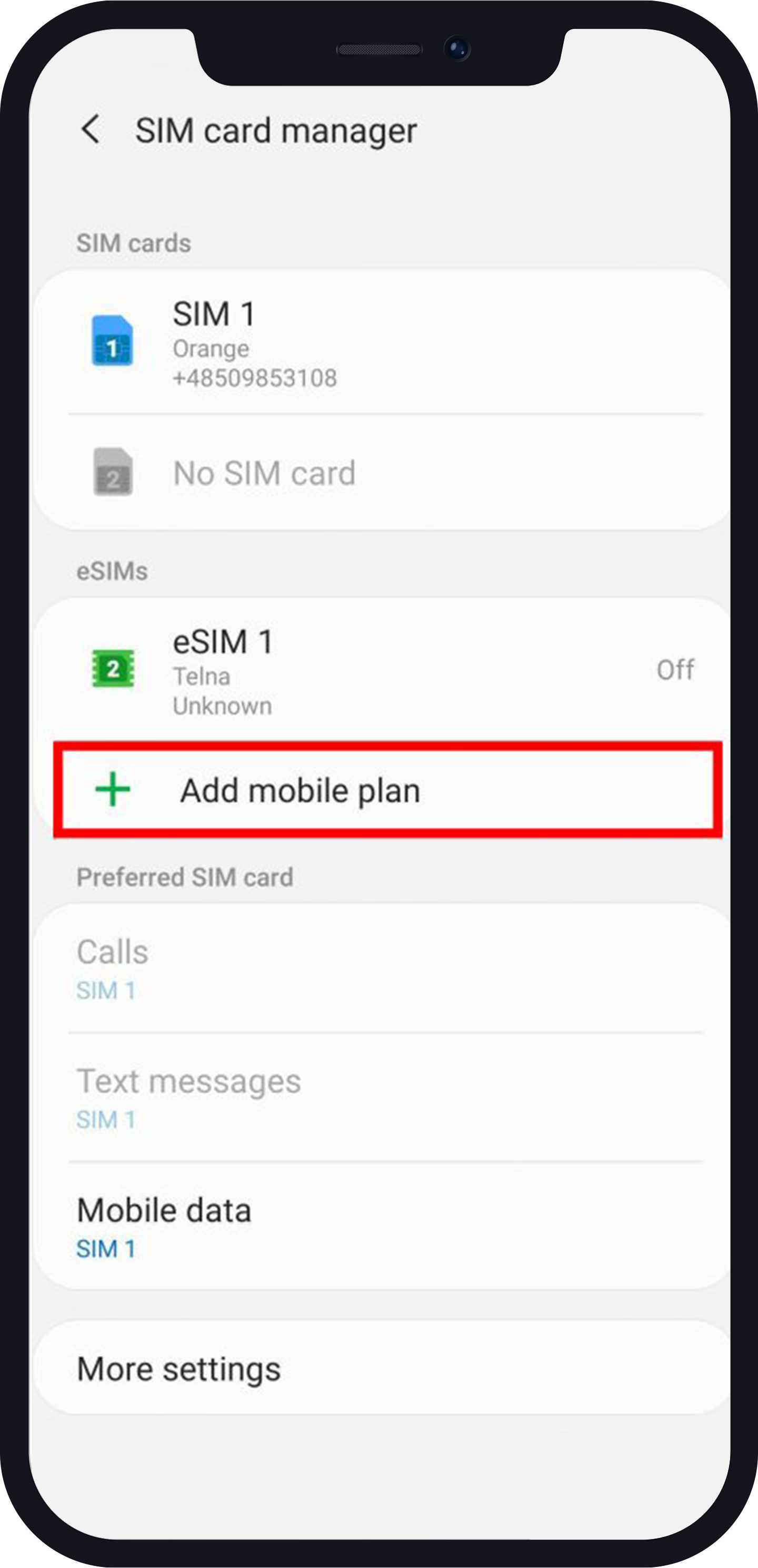 how to activate esim on Samsung s20
