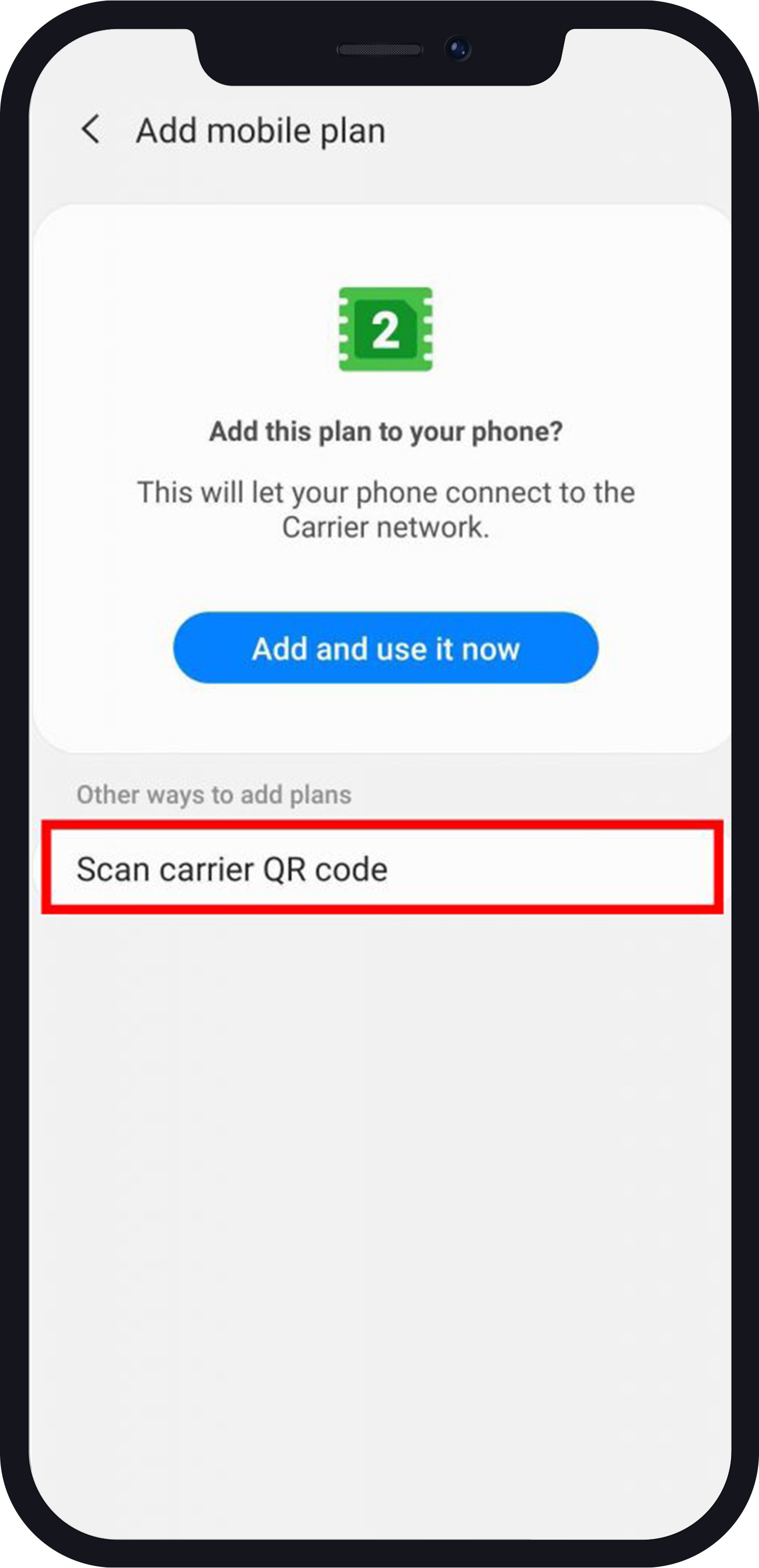 how to activate esim on Samsung s20