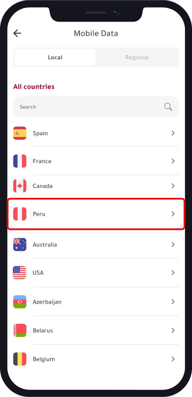 eSIM Peru