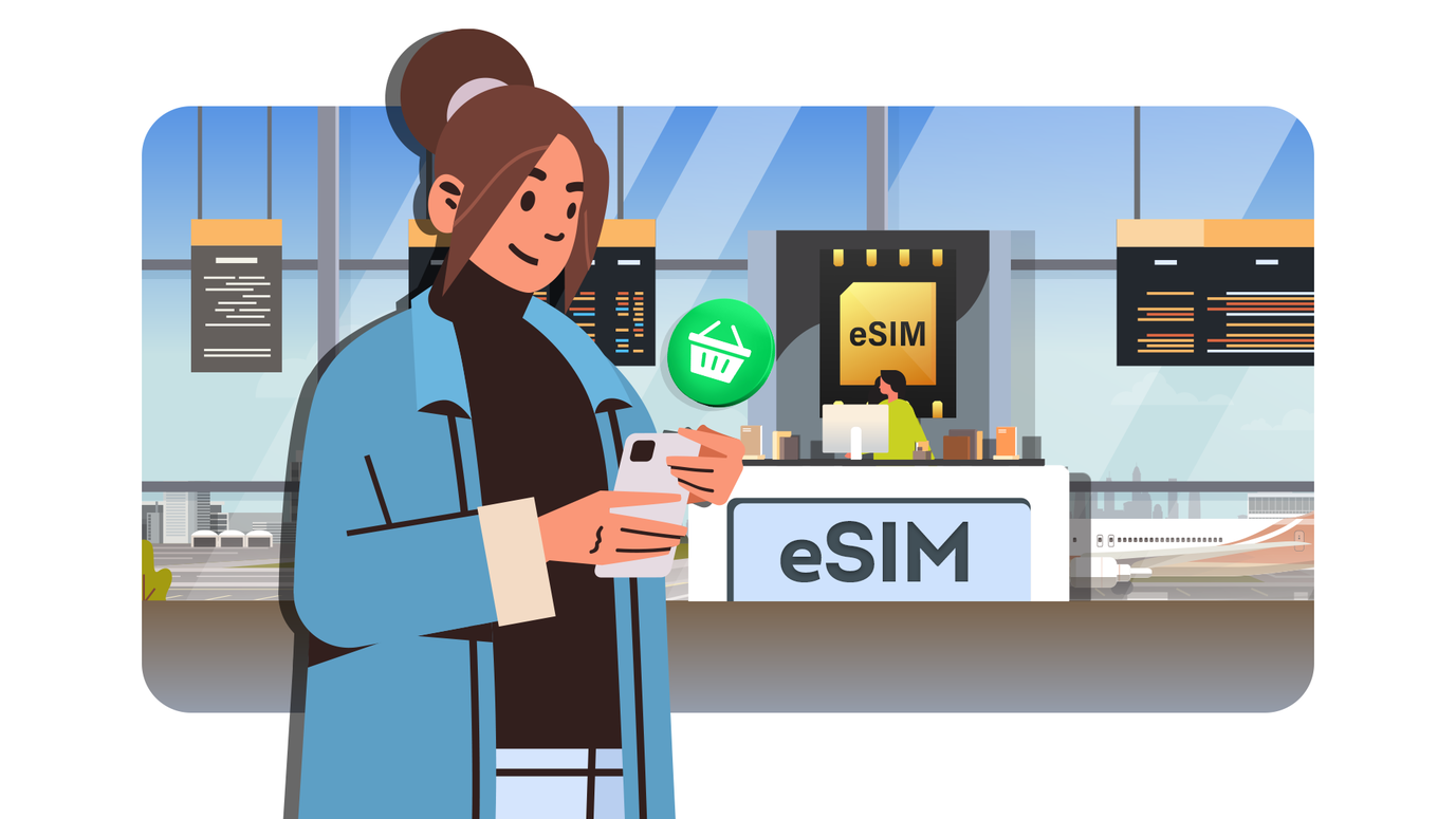 on arrival how to use esim while traveling
