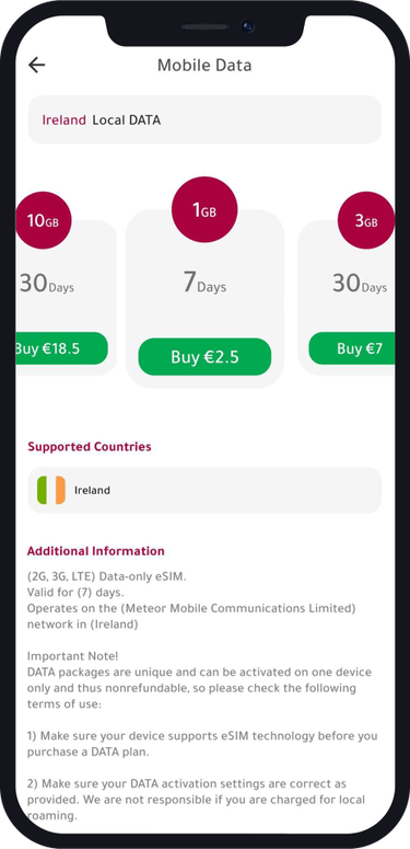 eSIM Ireland 3 eSIM Ireland 3