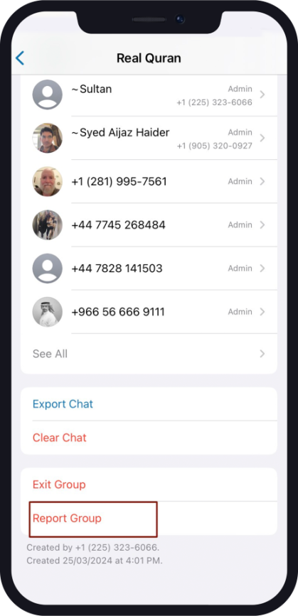 report a group on iPhone 2 how to report a group on iPhone 2