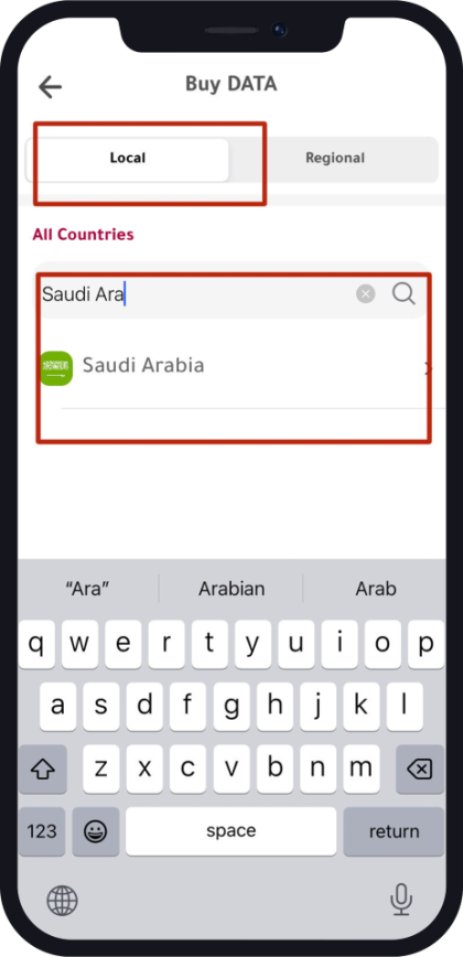 mobile data for KSA